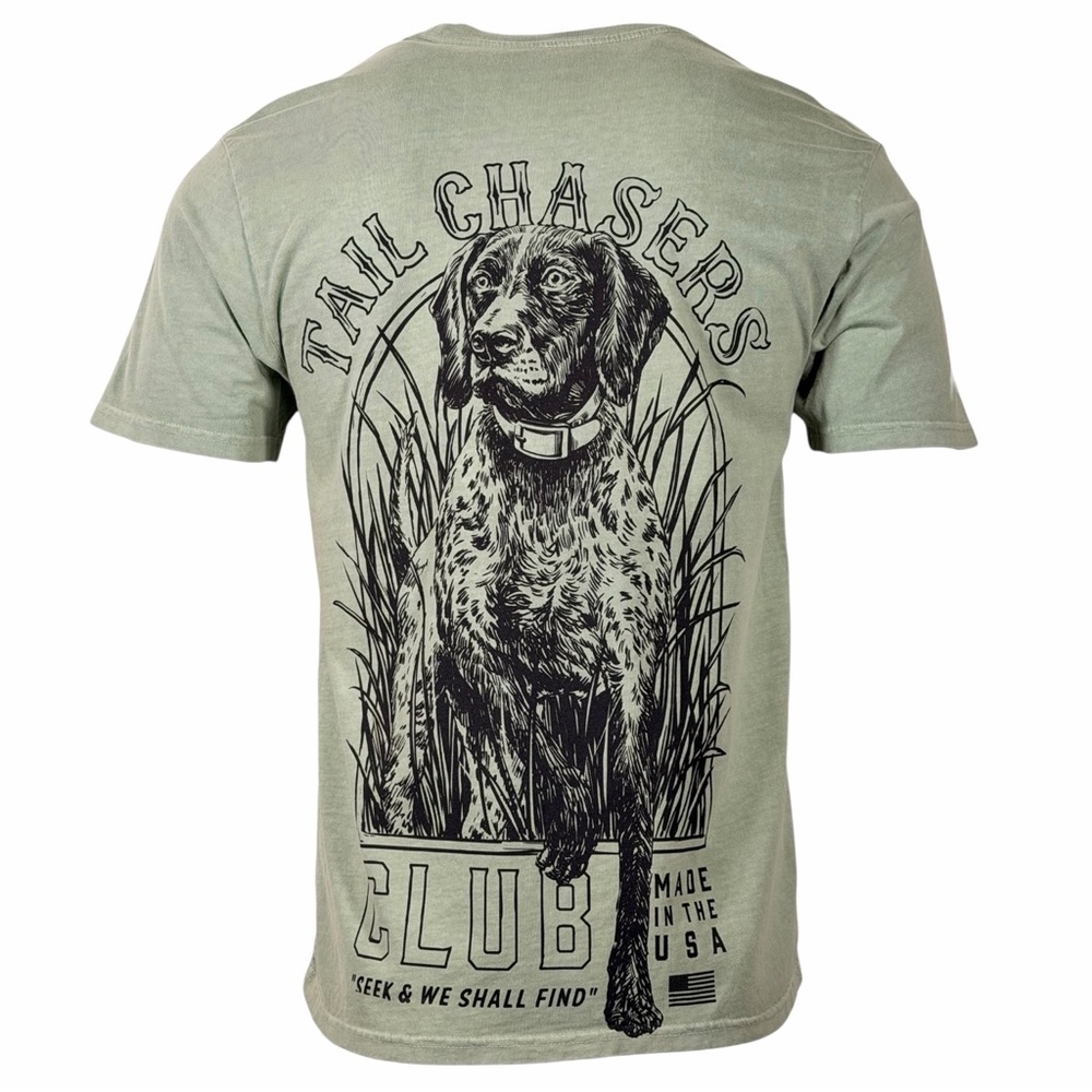 Tail Chasers Men's T-shirt Seeker Green T-Shirt - Picture 2 of 8
